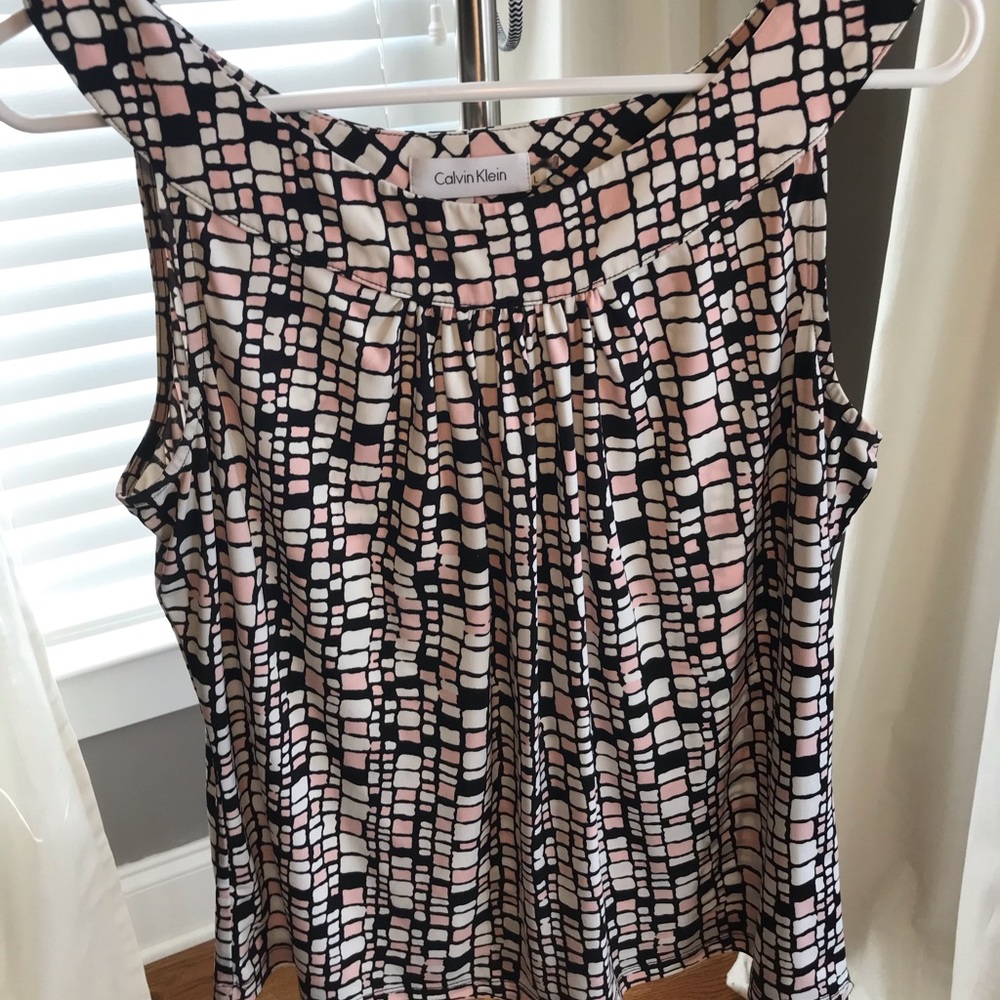 Calvin Klein Jersey Camisole, Sleeveless Top Lg